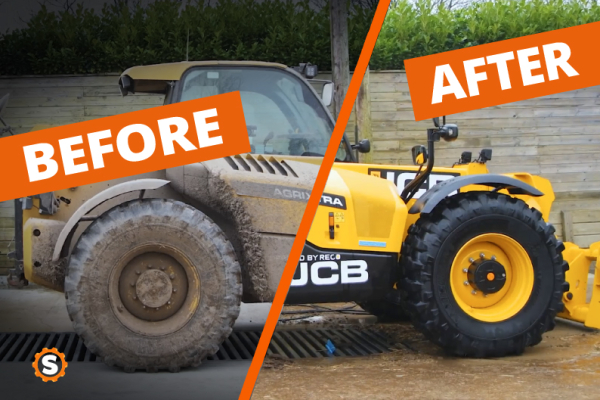 Extreme JCB 560 Telehandler Limpieza profunda